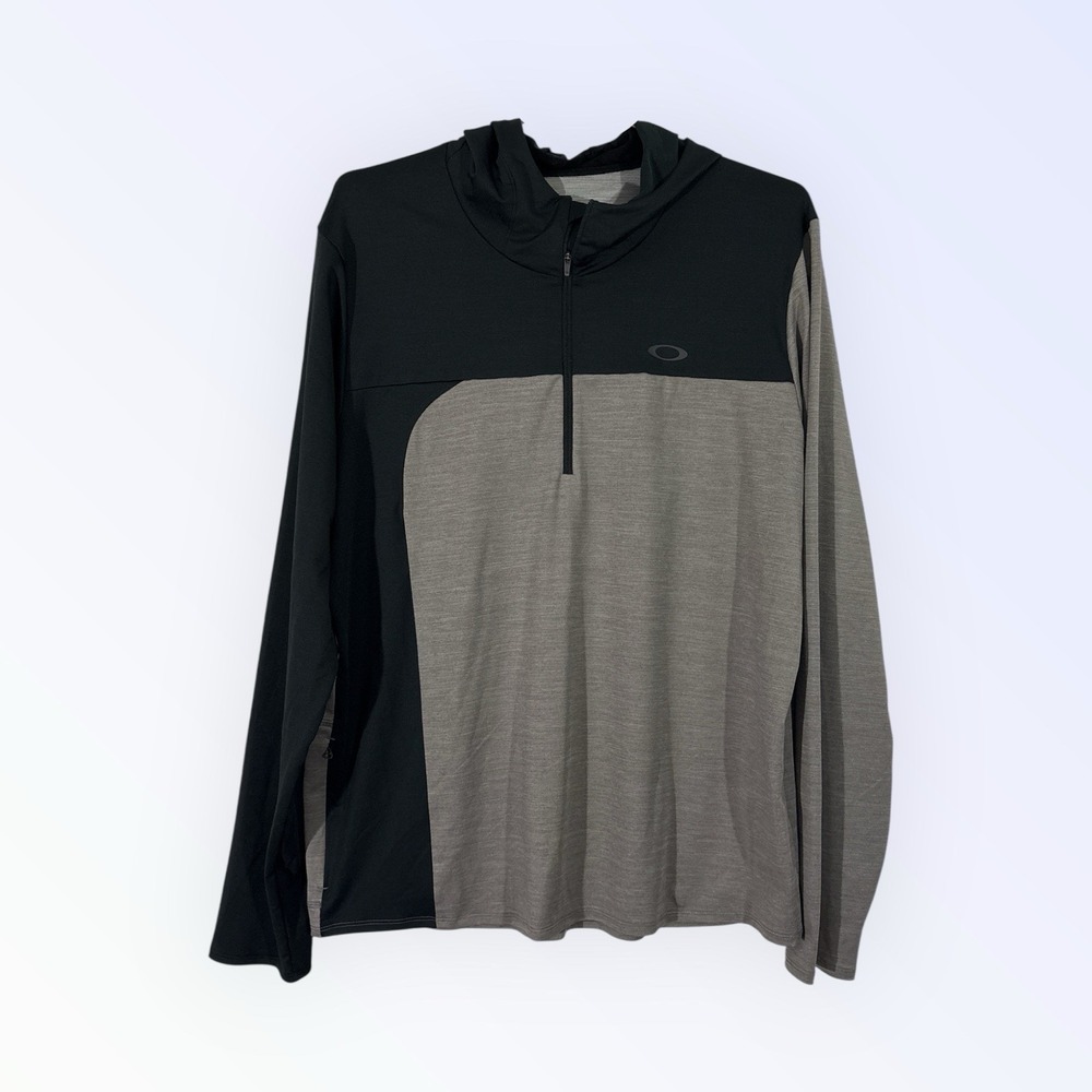 OAKLEY GRAVITY RANGE Men's Pullover Hoodie Dark Slate‎ Heather Large